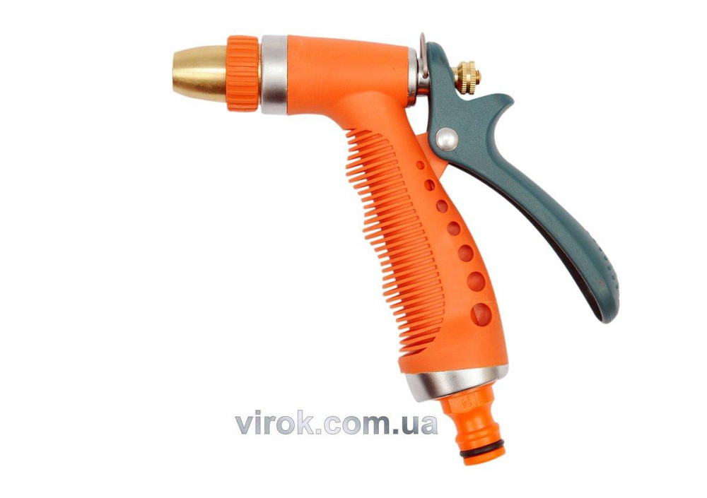 Зрошувач-пістолет 3-режимний FLO до шлангу 1/2", TRP-пластик + цинк [12/48] Одеса - фото 1