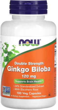 Гінкго білоба Now Foods Ginkgo Biloba 120mg 100 розт капс Київ