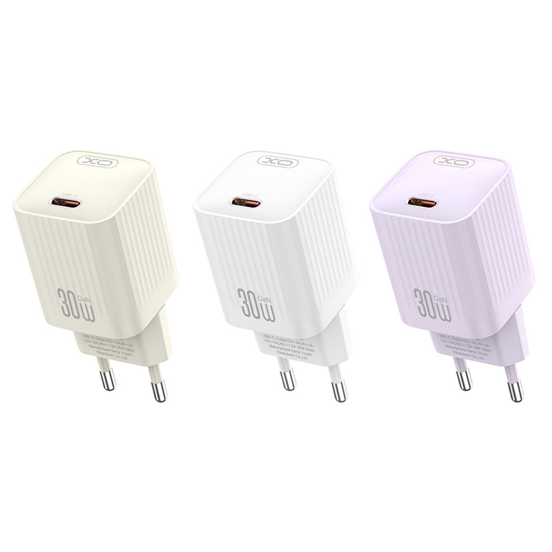 Мережевий зарядний пристрій XO L148 PD30W USB-C білий Львів - фото 3