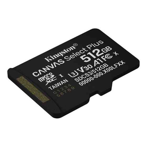 Карта пам'яті microSDXC (UHS-1 U3) Kingston Canvas Select Plus Gen3 512Gb class 10 А1 V30 (R-150MB / s) Одеса