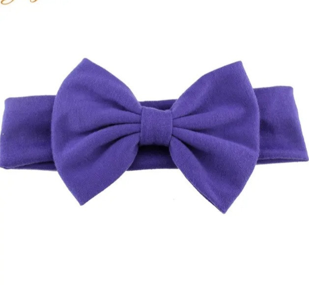 Повязка на голову детская широкая one size фиолетовый Киев - изображение 1