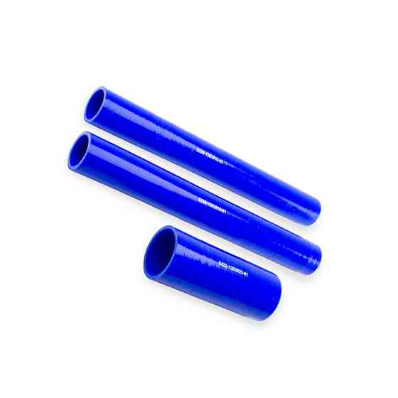 Патрубок МАЗ Супер (к-кт 3 шт) силікон синій радіатора Мукачево