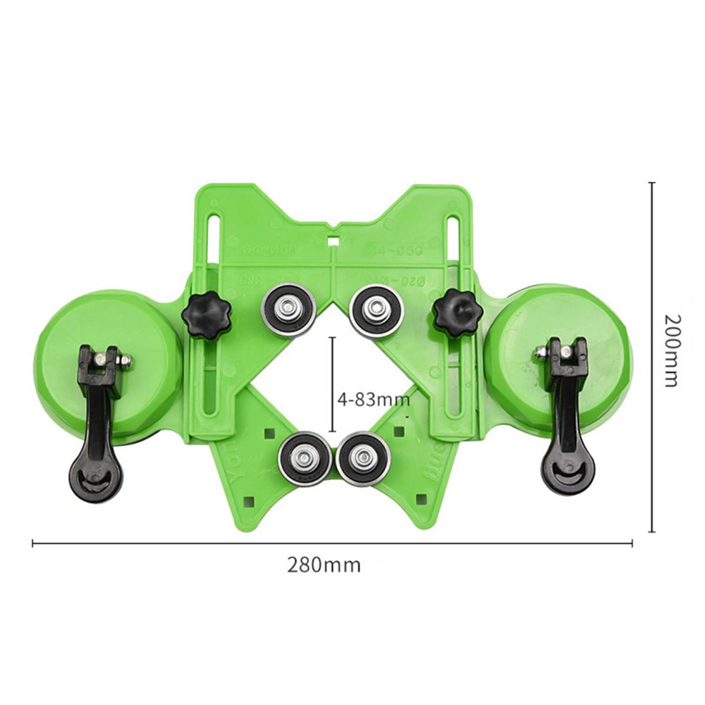 Кондуктор-направляюча для свердління плитки та скла з присосками, універсальний шаблон під алмазні коронки Ø4–Ø83 (124650005) Київ - фото 2