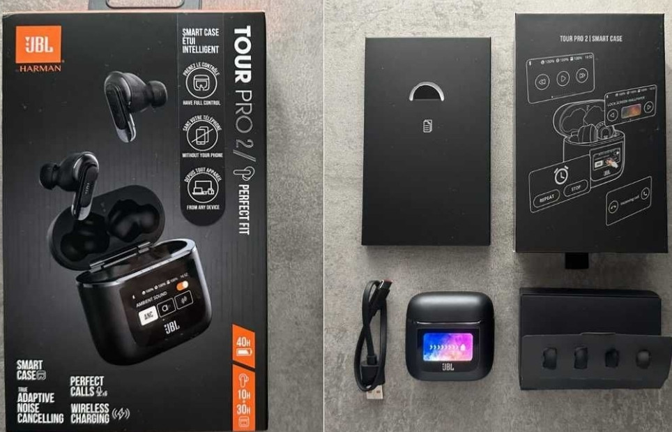 Бездротові навушники JBL Tour Pro 2 ANC+ENC активний сенсорний екран. Київ - фото 8