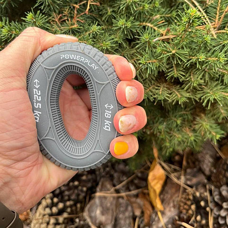 Еспандер кистьовий силіконовий PowerPlay PP-4330 Hand Grip Loops Medium 18-22,5 кг. Сірий Кам'янське - фото 7