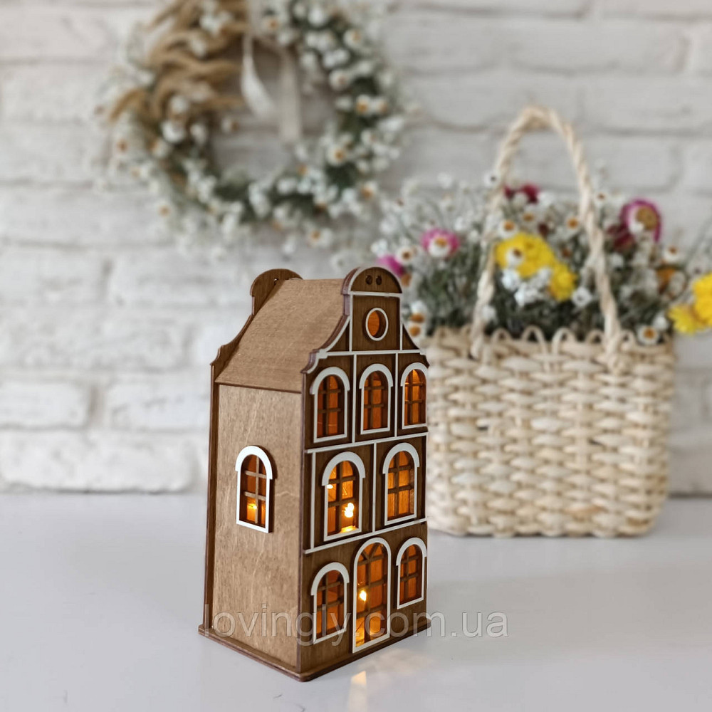 Декоративный домик - копилка оснащена LED подсветкой. Ирпень - изображение 2