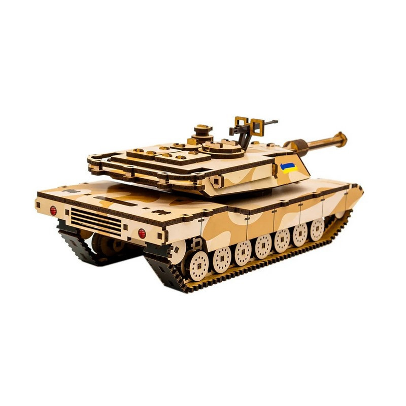 Дерев'яний 3D конструктор "Абрамс" Puz-00939, 187 деталей Вінниця - фото 5