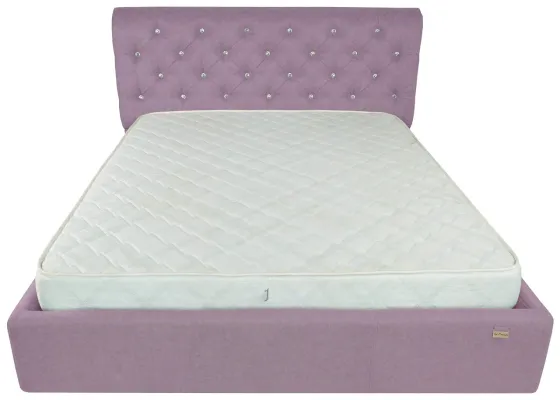 Кровать London Comfort 140 х 200 см Fibril 24 C1 С подъемным механизмом и нишей для белья Темно-розовый Киев