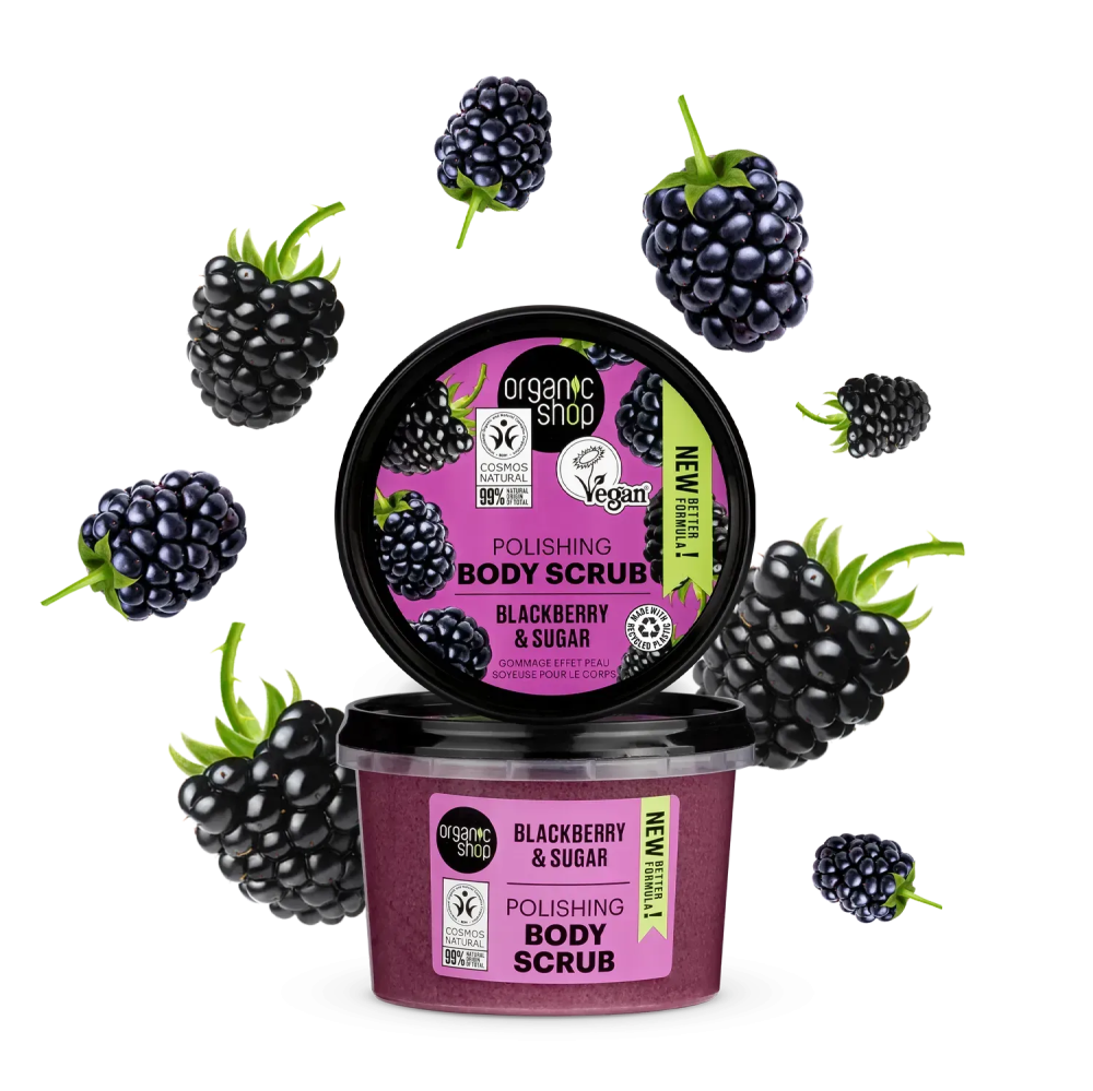 Скраб для тіла Поліруючий Ожина Organic Shop 250 мл Київ - фото 2