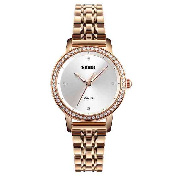 Жіночий класичний годинник Skmei 1311 Malibu (Золотисті) Вінниця
