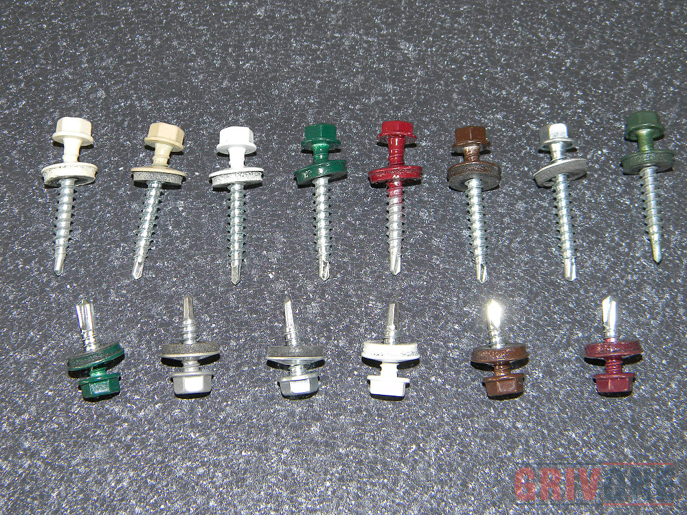 Окрашенные заклепки и саморезы для крепления профн Київ - фото 1