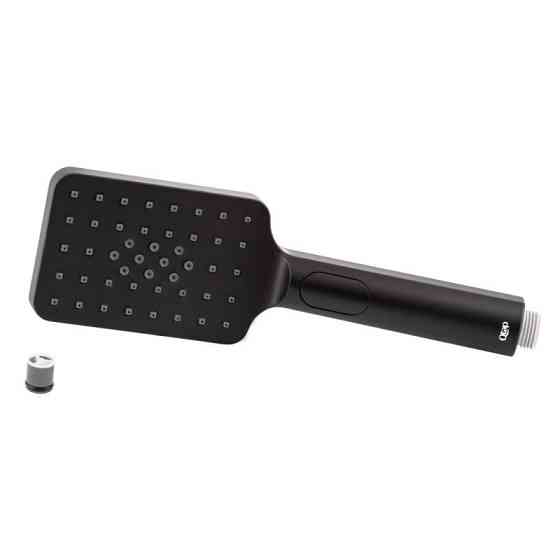 Лейка для ручного душа Qtap Rucni 120х80 мм прямоугольная QTRUCA121N3KBB Black Matt Харьков