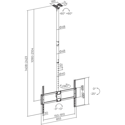 Кронштейн ITech CELB-58XL Вінниця - фото 10