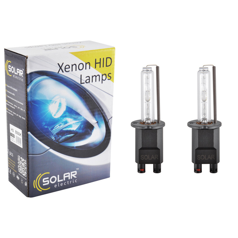 Ксеноновая лампа Solar H3 6000K, 85V, 35W PK22s KET, 2шт Львов - изображение 1