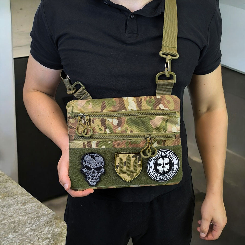 Мужская брезентовая сумка через плечо, Армейская сумка для мужчин кобура наплечная TW-61 Львов - изображение 19