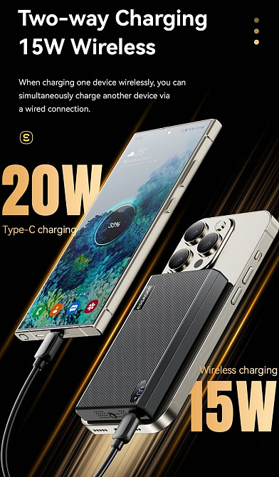 Повербанк Essager MagSafe 20W/Вт 10000 mAh/мАгод wireless безпровідний. Харків - фото 7