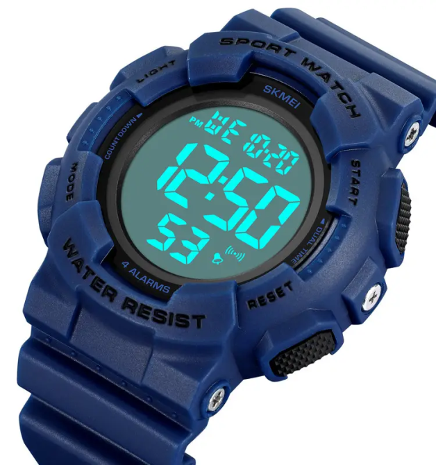 Мужские наручные спортивные часы Skmei 2081 Синий с белым Винница - изображение 2