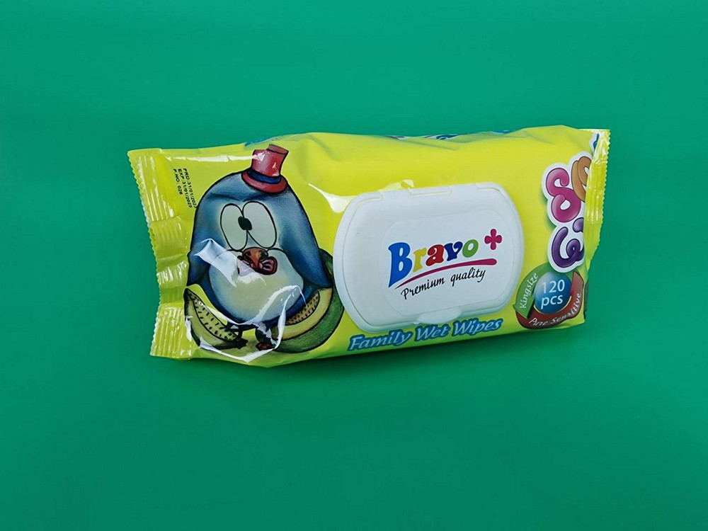 Влажная салфетка 120 шт.c клапаном 