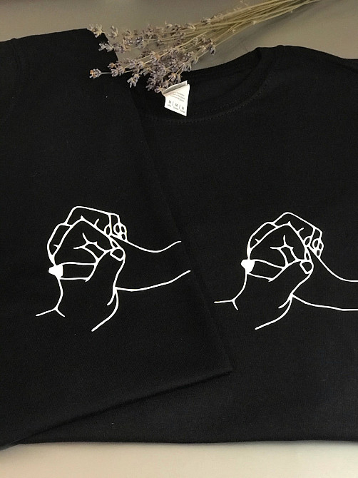 Парні футболки для хлопця та дівчини з принтом Разом назавжди Чернівці - фото 3