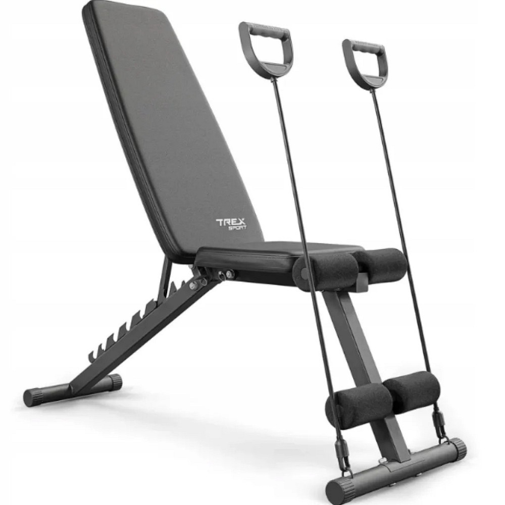 Тренировочная скамья для дома и спортзала регулируемая с эспандерами Спортивная скамья для тренировок TX-110B Киев - изображение 2