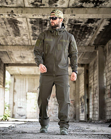Тактичний костюм софтшел REVIVAL олива НП4862 Київ - фото 1