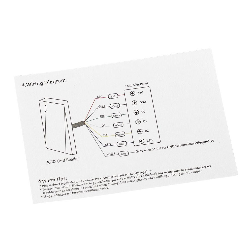 Зчитувач карт Mifare Trinix TRR-1201MW White водонепроникний (68-00025) Київ - фото 9