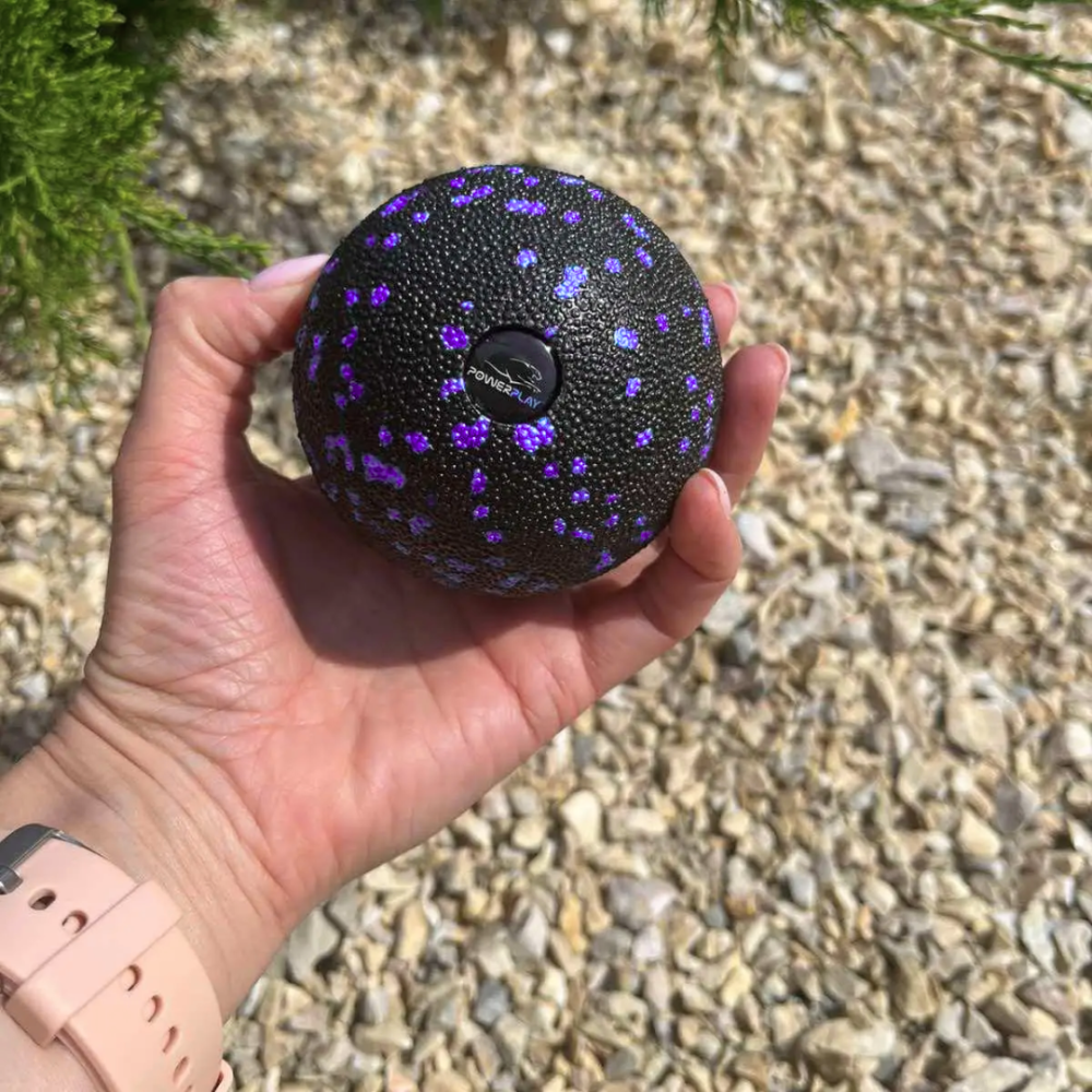 Масажний м'яч PowerPlay PP-4350 Epp Massage Ball (d8) Чорно/Фіолетовий Каменское - изображение 9