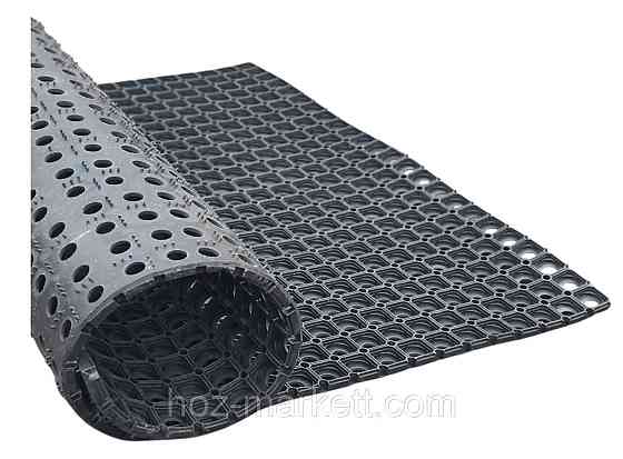 Килимок 150 х 100 х 1.6 см гумовий брудозахісний з отворами, гумове покриття Ковер 150 см х 100 см Харків