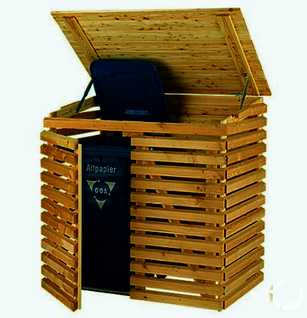 Бокс для сміттєвого бака "Дамфоя" сієна Миколаїв - фото 1