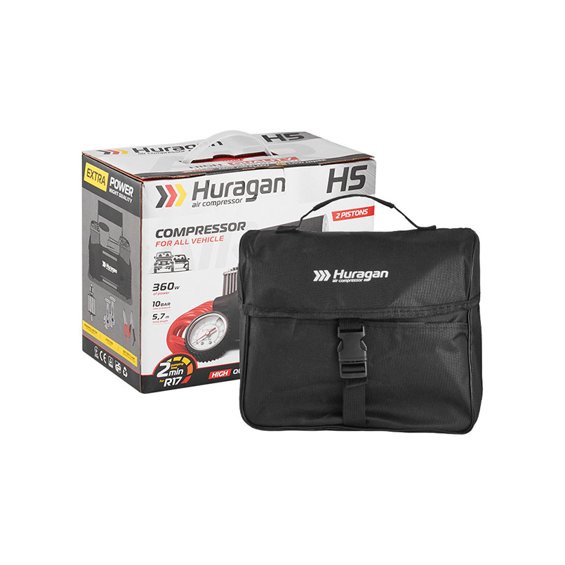 Компресор автомобільний Huragan 12В 7Атм 85л/хв Львів - фото 2