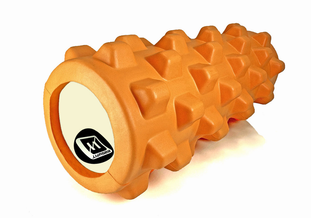 Масажний ролик EasyFit Grid Roller PRO 33 см Помаранчевий Коломия - фото 2