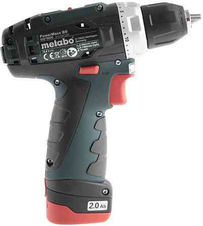 Акумуляторний шуруповерт Metabo PowerMaxx BS Basic 2х2,0 Ач пластиковий чемодан (600080500) Київ