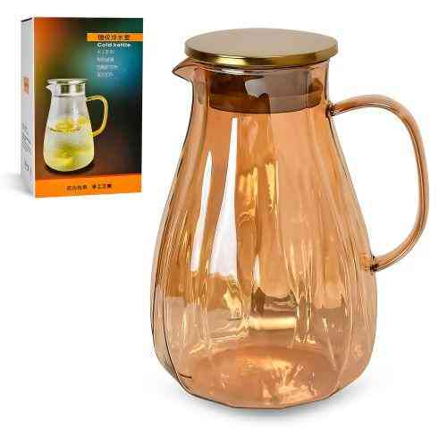 Графин скляний із кришкою 1.8 л | Глечик для води Київ