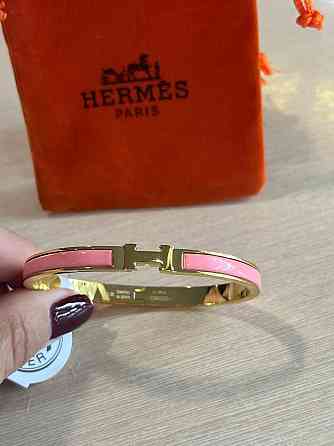 Браслет Hermes рожевий браслет - емаль, позолота 18 К Одеса