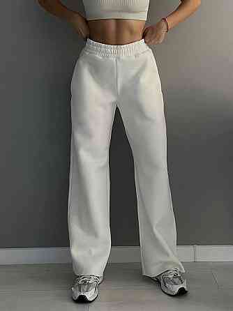 Женские стильные утепленные брюки палаццо трехнить на флисе Одесса