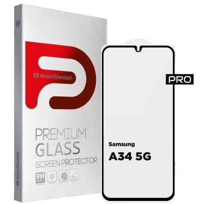 Стекло защитное Armorstandart Pro Samsung A34 5G (A346) Black (ARM66207) Винница