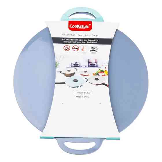 TS Kitchen Багаторазова силіконова кришка для універсальна 32 х 28 см сіра HP34540L Київ