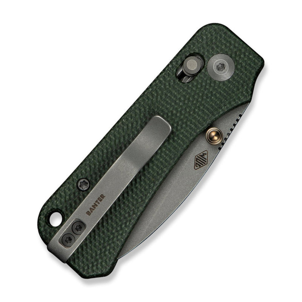 Ніж складаний кишеньковий Civivi Baby Banter 2, (5.9 см) Nitro-V / Micarta темно-зелений Київ - фото 6