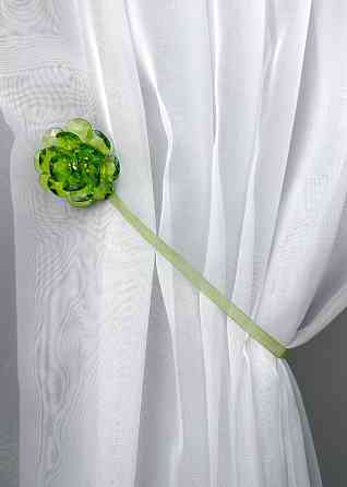 Магніти для штор і гардин Квітка набір 2 шт Зелений (81-307) Київ