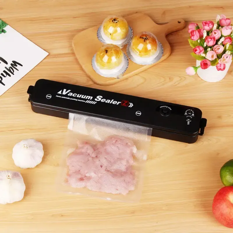 Вакууматор Vacuum Sealer вакуумный упаковщик для еды, бытовой вакууматор черный Коломыя - изображение 3