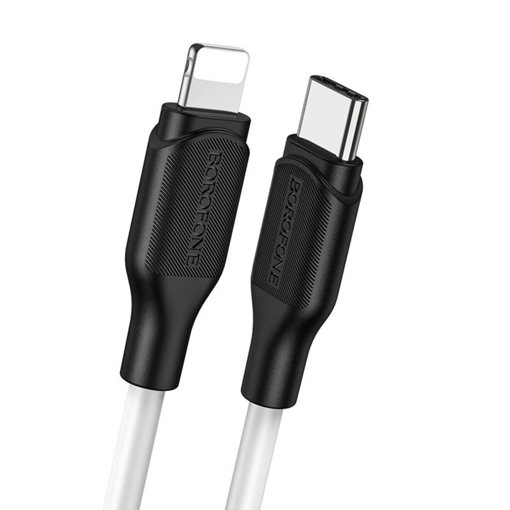Кабель BOROFONE BX42 Encore silicone PD charging data cable for iP White Киев - изображение 1