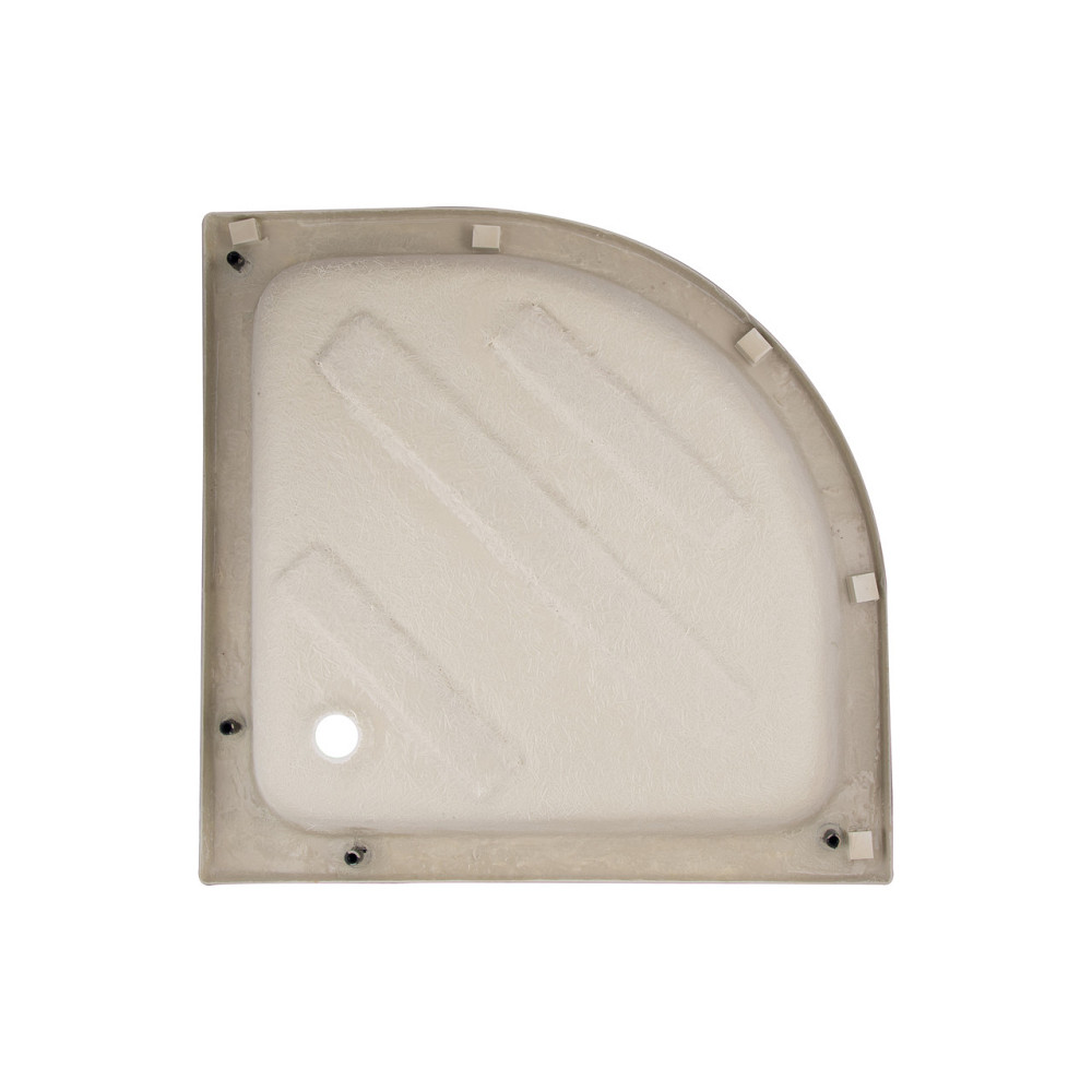 Lidz Latwa SC90x90.SAT.MID.GR Душевая кабина полукруглая, стекло тон. 4 мм + Lidz Душевой поддон KAPIELKA ST90x90x26, с панелью Киев - изображение 10