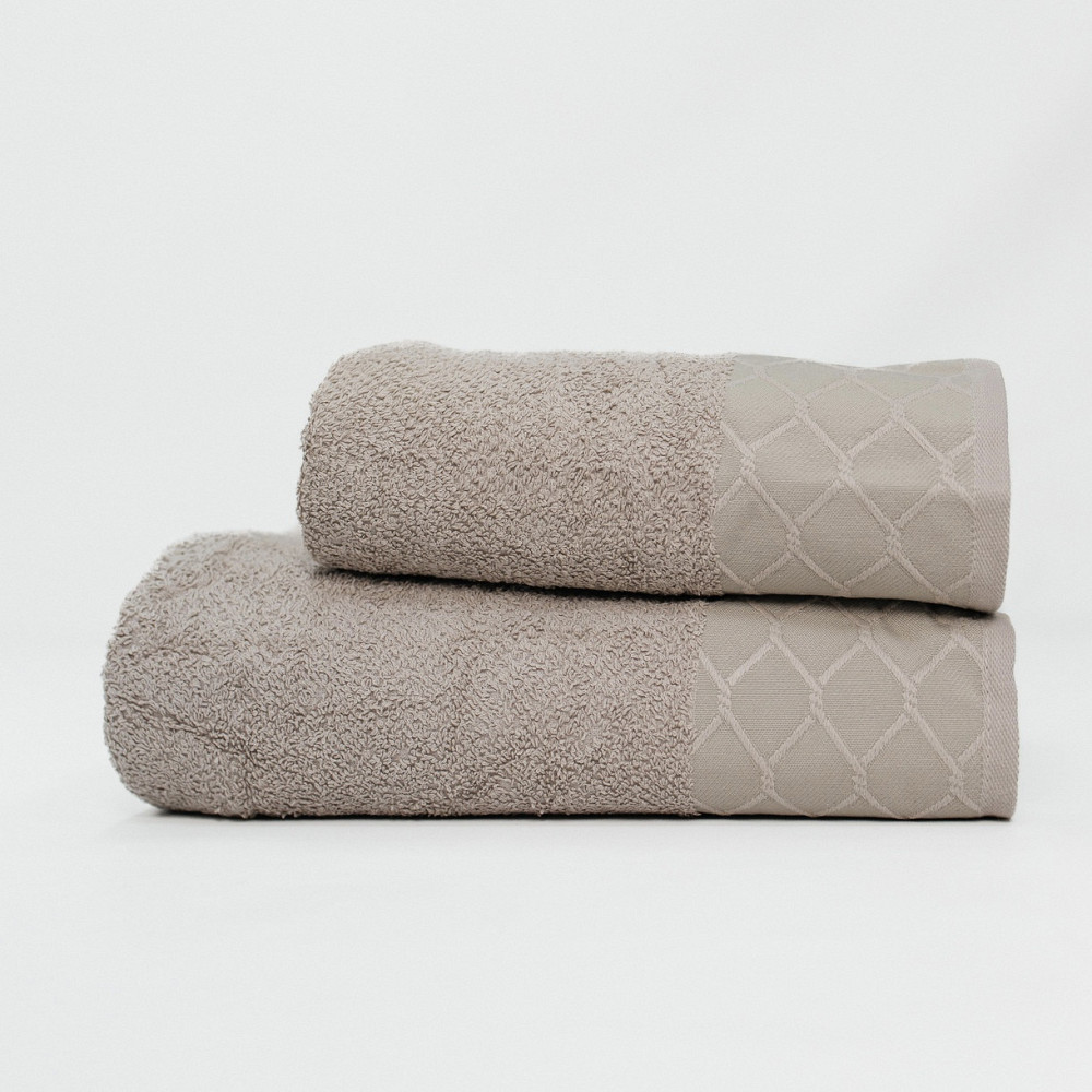 Набір Махрових рушників , Махра,Світло-Сірий, 50/90 та 70/140 Київ - фото 3