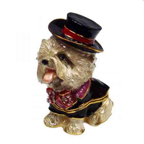 Скринька для біжутерії зі стразами Песик Київ