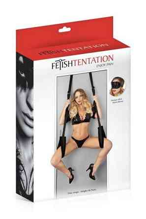 Секс-гойдалка на двері Fetish Tentation Door Straps з маскою на очі Sex Aura Київ