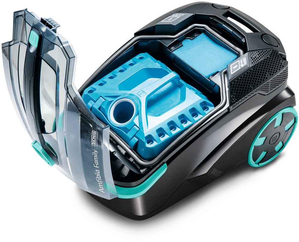 Пилосос Thomas DryBOX Amfibia Family (788599) ( чорний з бірюзовим ) Харьков - изображение 6