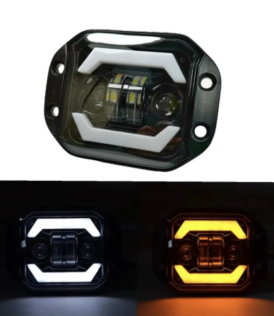 Світлодіодна фара StarLight HP-GZD-265-05 ближнє/дальнє DRL + поворот універсальна прямокутна 12/24V Харків