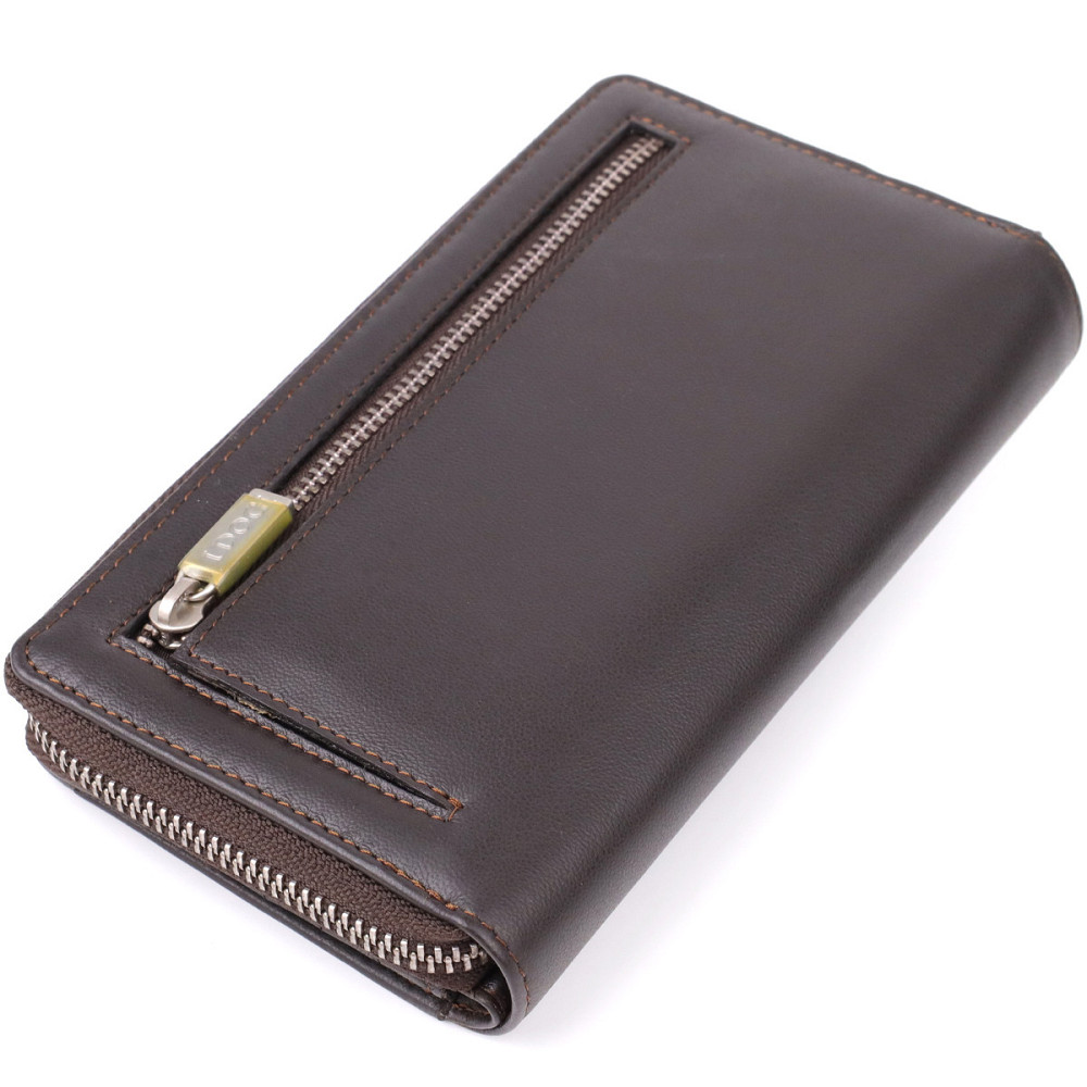 Стильный женский вертикальный кошелек из натуральной кожи Tony Perotti 20878_1 (5084 moro) Коричневый Киев - изображение 2