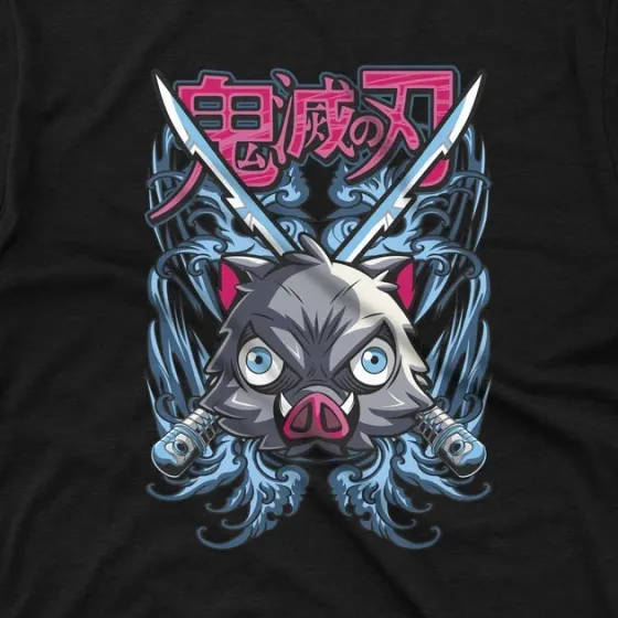 Футболка для подростка мальчика с принтом Клинок, рассекающий демонов Іноске Хашибіра 2 Размер 160 Anime10351 Днепр
