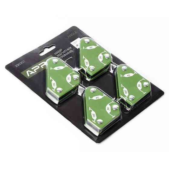 Набір Магнітних кутників APRO для зварювання 4кг 53*37*47мм (4шт) Харків